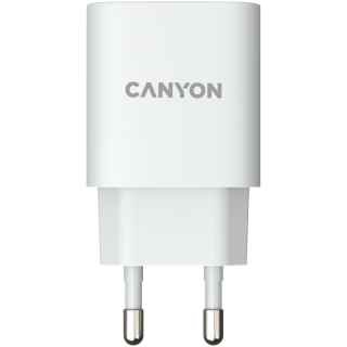 CANYON H-20, PD 20W Input: 100V-240V, Output: 1 port charge: USB-C:PD 20W (5V3A/9V2.22A/12V1.67A) , Eu plug, Over- Voltage , ove