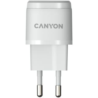 CANYON H-20-05, PD 20W Input: 100V-240V, Output: 1 port charge: USB-C:PD 20W (5V3A/9V2.22A/12V1.66A) , Eu plug, Over- Voltage , 