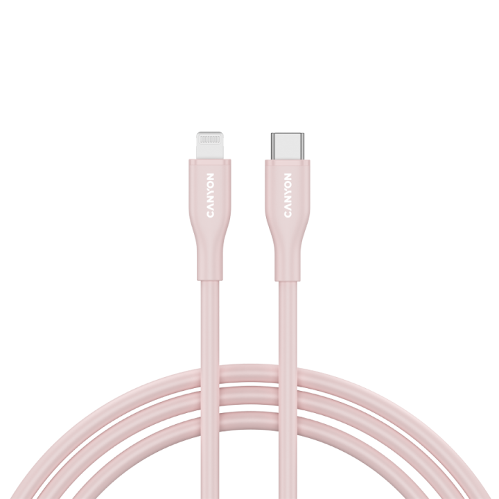 CANYON cable CLNM60 C-L 60W MFI 1m Silicon Pink