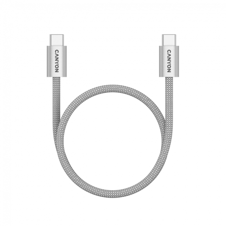 CANYON cable OnWire 60MG C-C 60W Magnet Braided 1m Light Grey