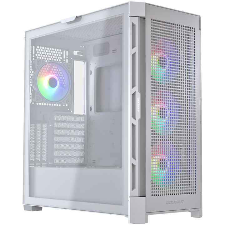 COUGAR AIRFACE PRO RGB PC Case, Mid Tower, White