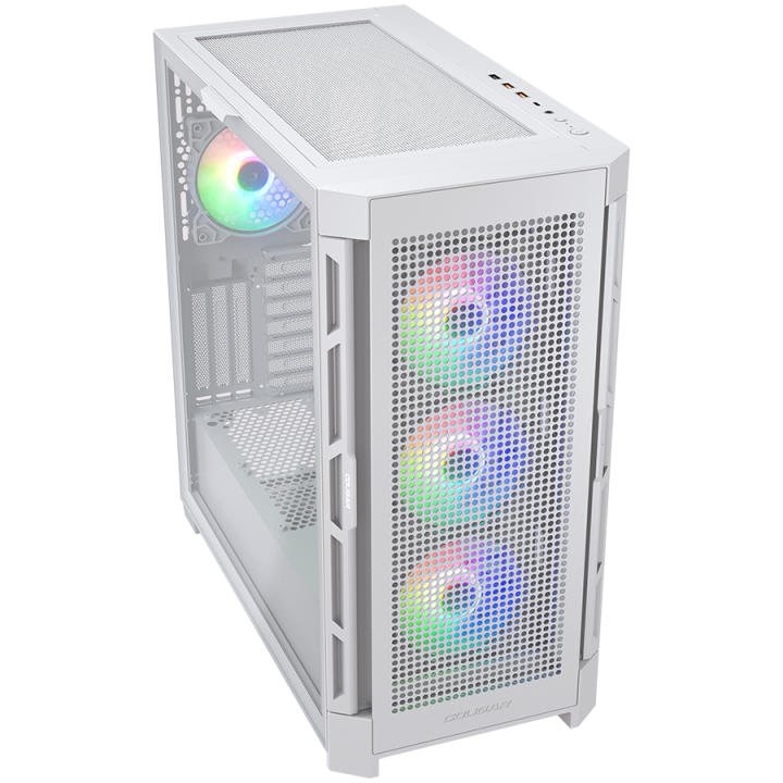 COUGAR AIRFACE PRO RGB PC Case, Mid Tower, White