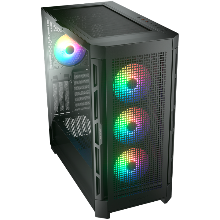 COUGAR DUOFACE PRO RGB PC Case, Mid Tower, Black