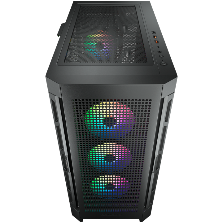 COUGAR DUOFACE PRO RGB PC Case, Mid Tower, Black