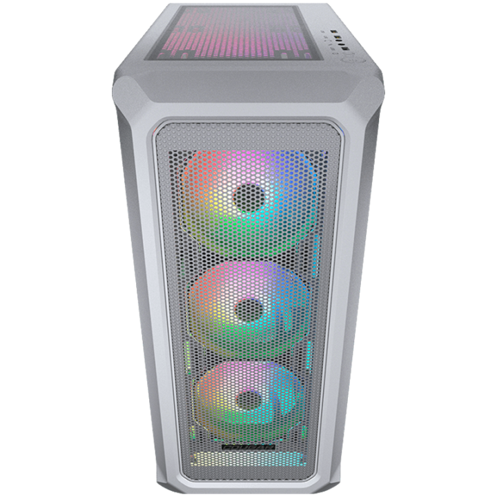 COUGAR Archon 2 Mesh RGB PC Case, Mid Tower, White + PSU STC600, 600W Preinstalled