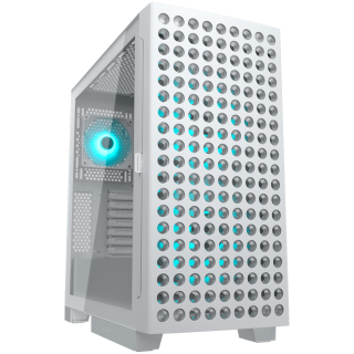COUGAR AIRFACE ECO RGB PC Case, Mid Tower, White