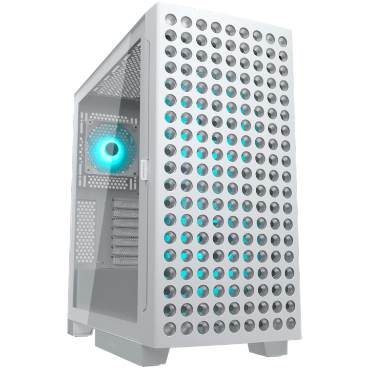 COUGAR AIRFACE ECO RGB PC Case, Mid Tower, White