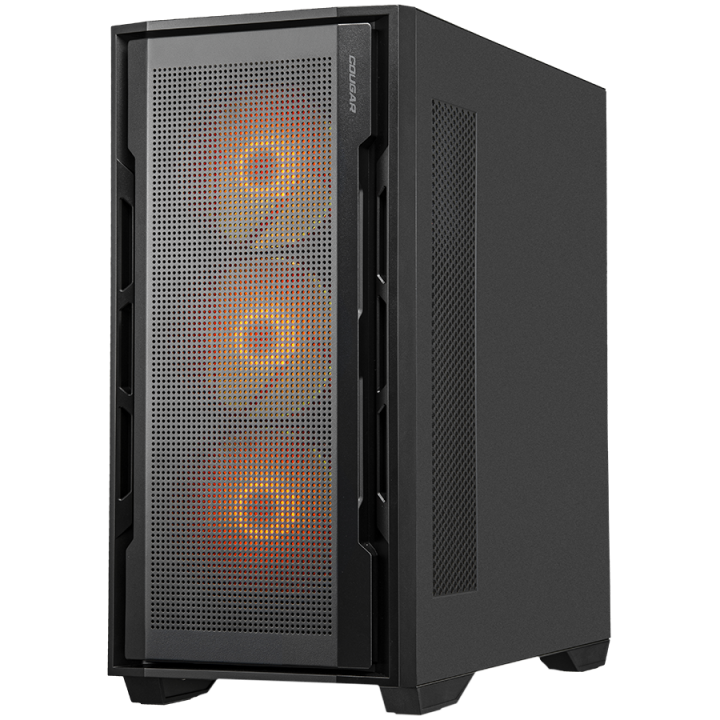 COUGAR UNIFACE RGB PC Case, Mid Tower, Black