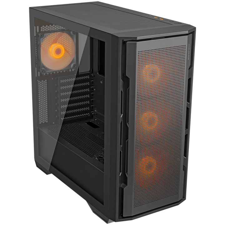 COUGAR UNIFACE RGB PC Case, Mid Tower, Black
