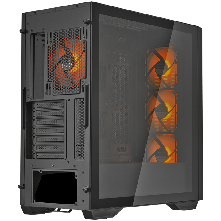 COUGAR UNIFACE RGB PC Case, Mid Tower, Black