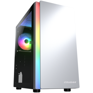 COUGAR PURITY RGB PC Case, Mini Tower, White