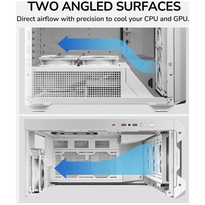 COUGAR MX600 PC Case, Mid Tower, White