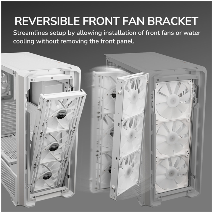 COUGAR MX600 PC Case, Mid Tower, White