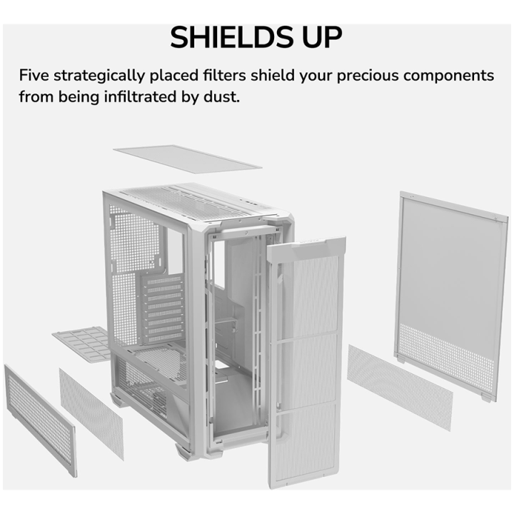 COUGAR MX600 PC Case, Mid Tower, White