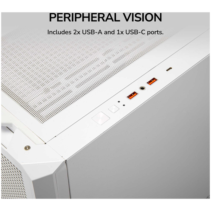 COUGAR MX600 PC Case, Mid Tower, White