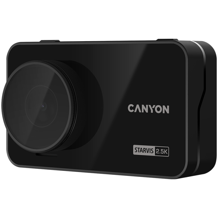 CANYON car recorder DVR25GPS WQHD 2.5K 1440p Wi-Fi GPS Black