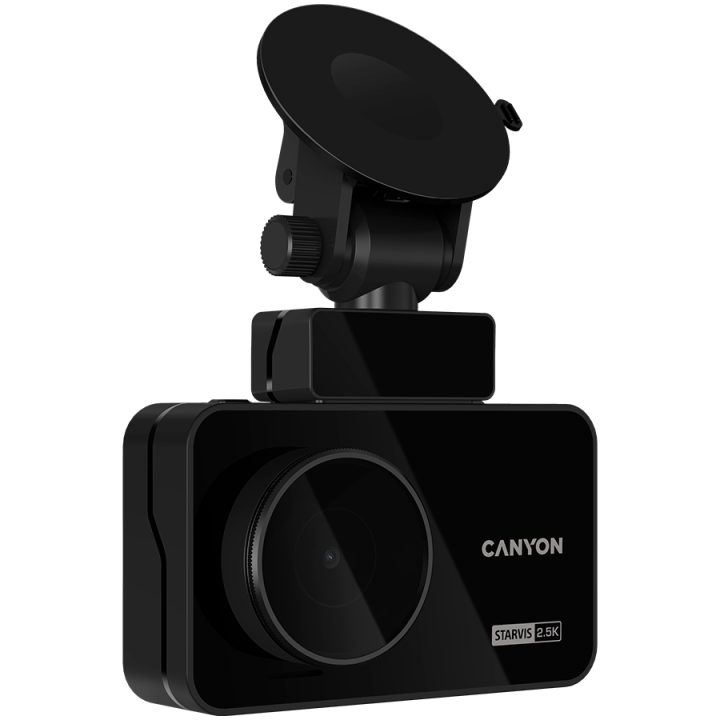 CANYON car recorder DVR25GPS WQHD 2.5K 1440p Wi-Fi GPS Black