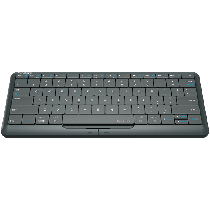Prestigio Click&Touch 2, wireless multimedia smart keyboard with touchpad embedded into keys, auto-switch between keyboard and t
