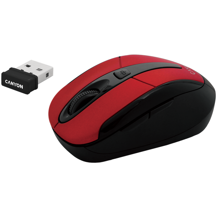 CANYON mouse MSO-W6 Wireless Red
