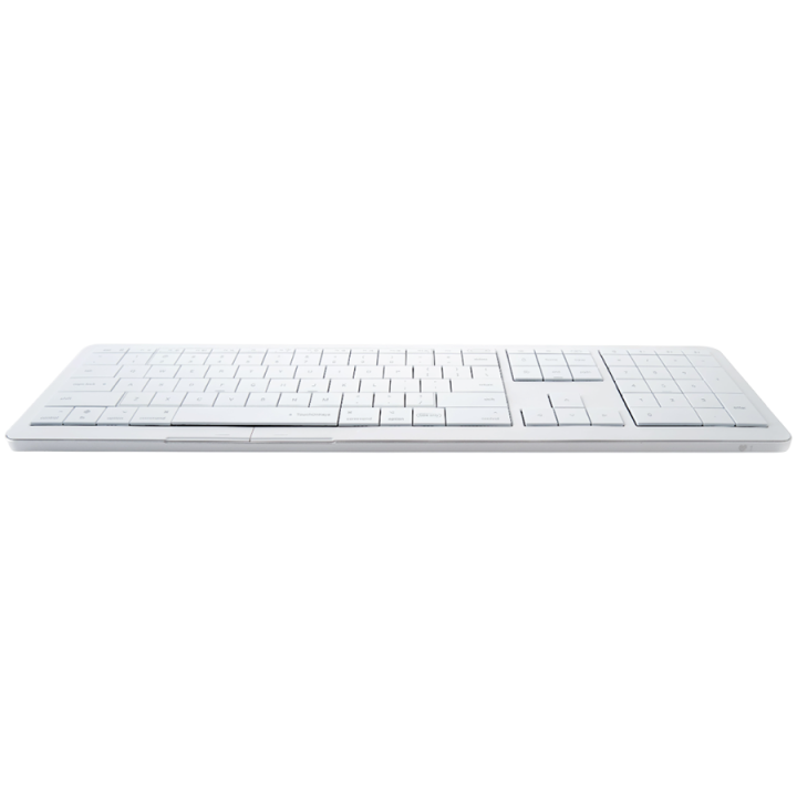 CLEVETURA CLVX 1 Touch-On-Keys AI Wireless Keyboard, ANSI US Mac layout, Scissor Switches, Aluminum Chassis, Interactive RGB, Ma