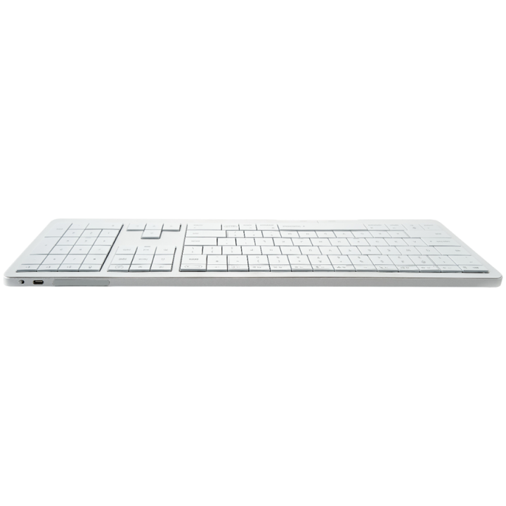 CLEVETURA CLVX 1 Touch-On-Keys AI Wireless Keyboard, ANSI US Mac layout, Scissor Switches, Aluminum Chassis, Interactive RGB, Ma