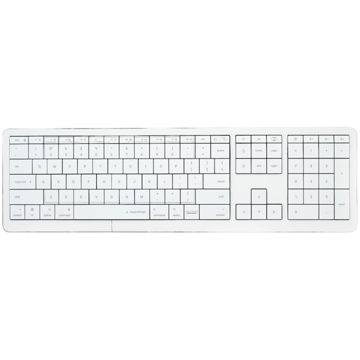 CLEVETURA CLVX 1 Touch-On-Keys AI Wireless Keyboard, ANSI US Mac layout, Scissor Switches, Aluminum Chassis, Interactive RGB, Ma