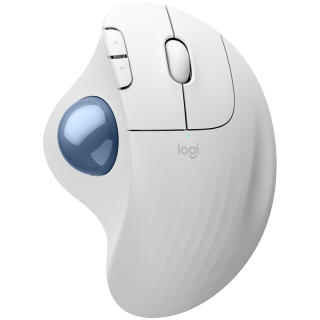 LOGITECH ERGO M575S Wireless Trackball - OFFWHITE+BLUE BALL - BT - EMEA28-935