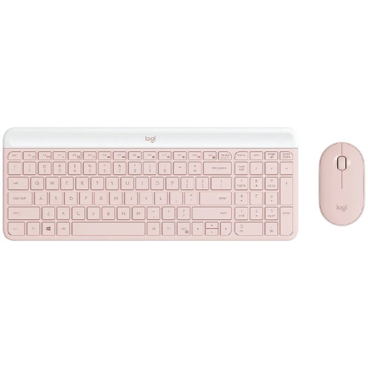 LOGITECH MK470 Slim Combo - ROSE - US INT'L - 2.4GHZ - INTNL-973