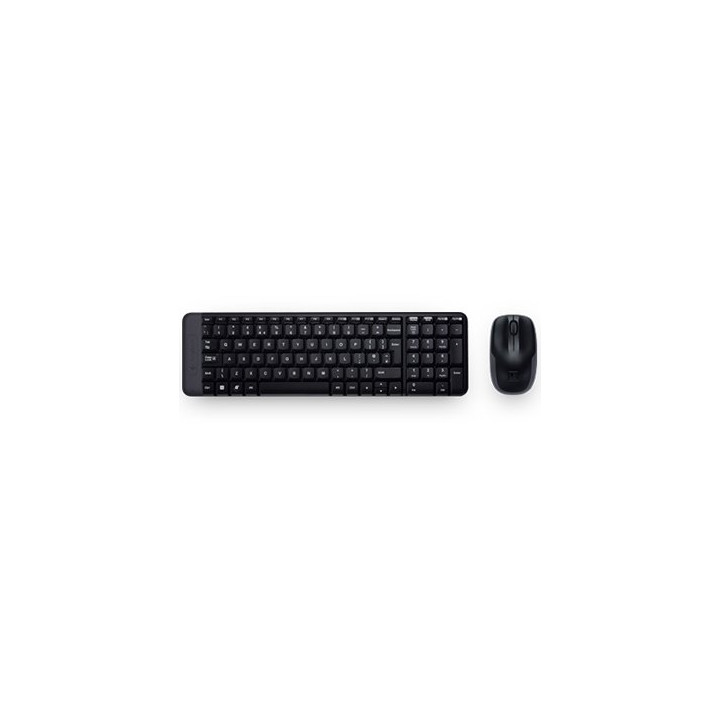 LOGITECH MK220 Wireless Combo - BLACK - US INT'L