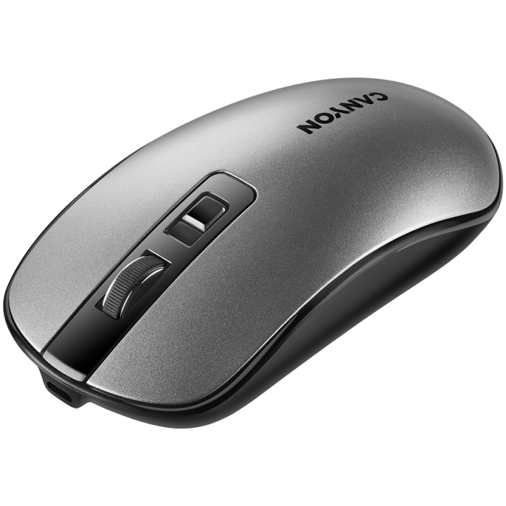 CANYON MW-18, 2.4GHz Wireless Rechargeable Mouse with Pixart sensor, 4keys, Silent switch for right/left keys,Add NTC DPI: 800/1