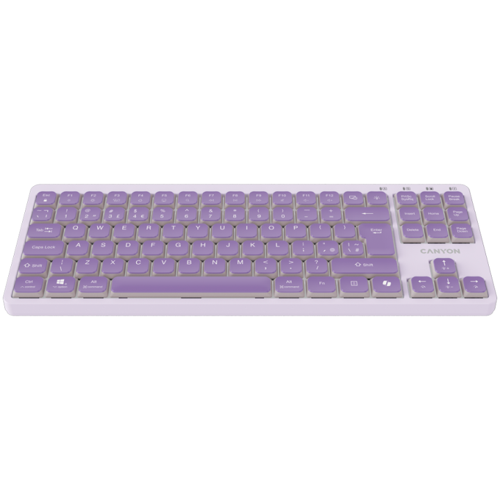 CANYON Keyboard OnType 10 Low Profile EN Wired Violet