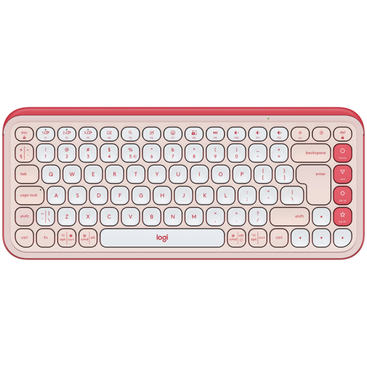 LOGITECH POP ICON KEYS - ROSE - US INT'L - BT - INTNL-973