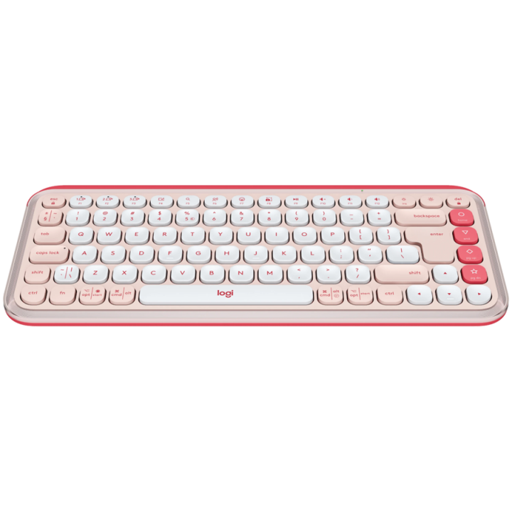 LOGITECH POP ICON KEYS - ROSE - US INT'L - BT - INTNL-973
