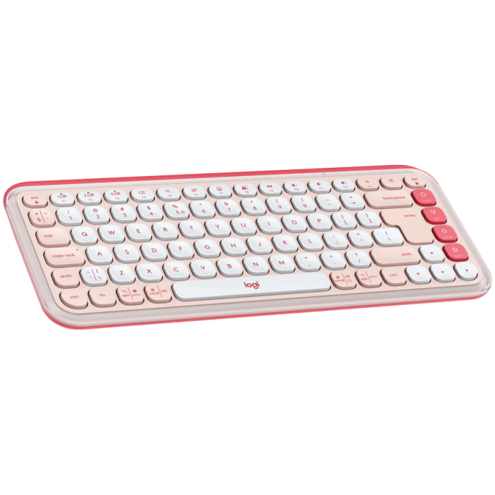 LOGITECH POP ICON KEYS - ROSE - US INT'L - BT - INTNL-973