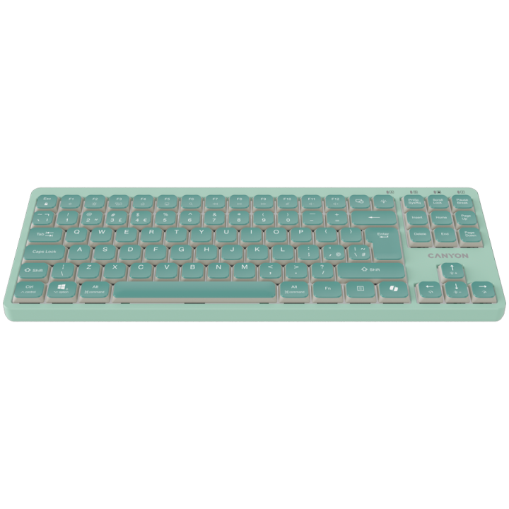 CANYON Keyboard OnType 10 Low Profile EN Wired Green