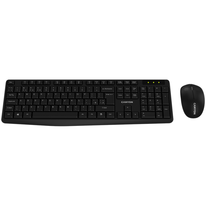 CANYON SET-W01 Keyboard+Mouse Wireless Black