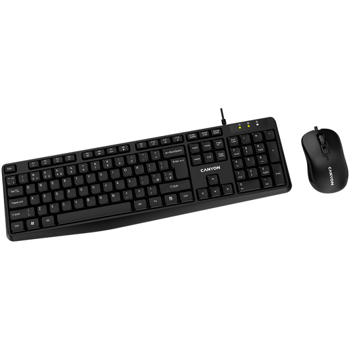CANYON SET-1 EN Keyboard+Mouse Wired Black