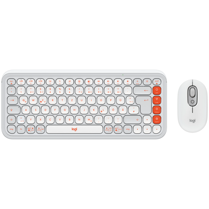 LOGITECH POP ICON COMBO - OFF WHITE - US INT'L - BT - INTNL-973