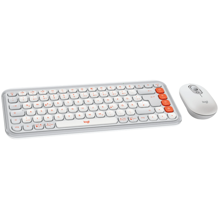 LOGITECH POP ICON COMBO - OFF WHITE - US INT'L - BT - INTNL-973