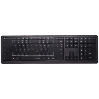 CLEVETURA CLVX 1 Touch-On-Keys AI Wireless Keyboard, ANSI US Windows Layout, Scissor Switches, Aluminum Chassis, Interactive RGB