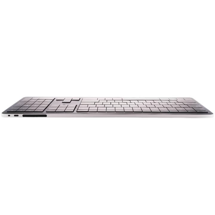 CLEVETURA CLVX 1 Touch-On-Keys AI Wireless Keyboard, ANSI US Windows Layout, Scissor Switches, Aluminum Chassis, Interactive RGB