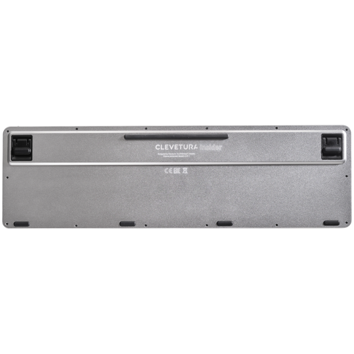 CLEVETURA CLVX 1 Touch-On-Keys AI Wireless Keyboard, ANSI US Windows Layout, Scissor Switches, Aluminum Chassis, Interactive RGB