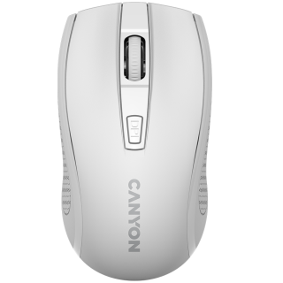 CANYON MW-7, 2.4Ghz wireless mouse, 6 buttons, DPI 800/1200/1600, with 1 AA battery ,size 110*60*37mm,58g,white