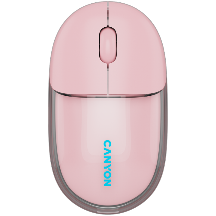 CANYON mouse OnClick 24 BT/ Wireless Transparent/Pink