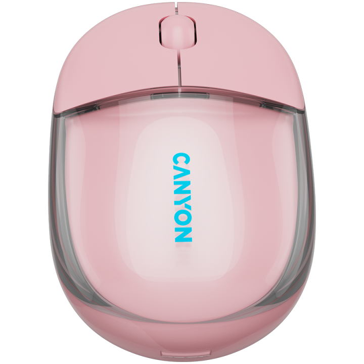 CANYON mouse OnClick 24 BT/ Wireless Transparent/Pink
