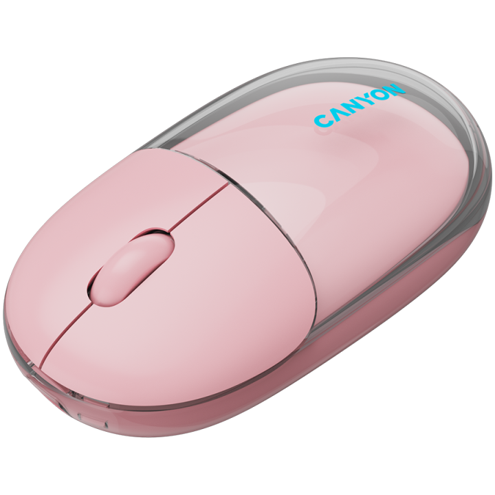 CANYON mouse OnClick 24 BT/ Wireless Transparent/Pink