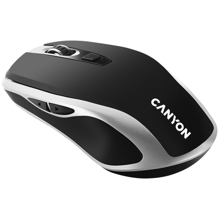 CANYON MW-19, 2.4GHz Wireless Rechargeable Mouse with Pixart sensor, 6keys, Silent switch for right/left keys,Add NTCDPI: 800/12