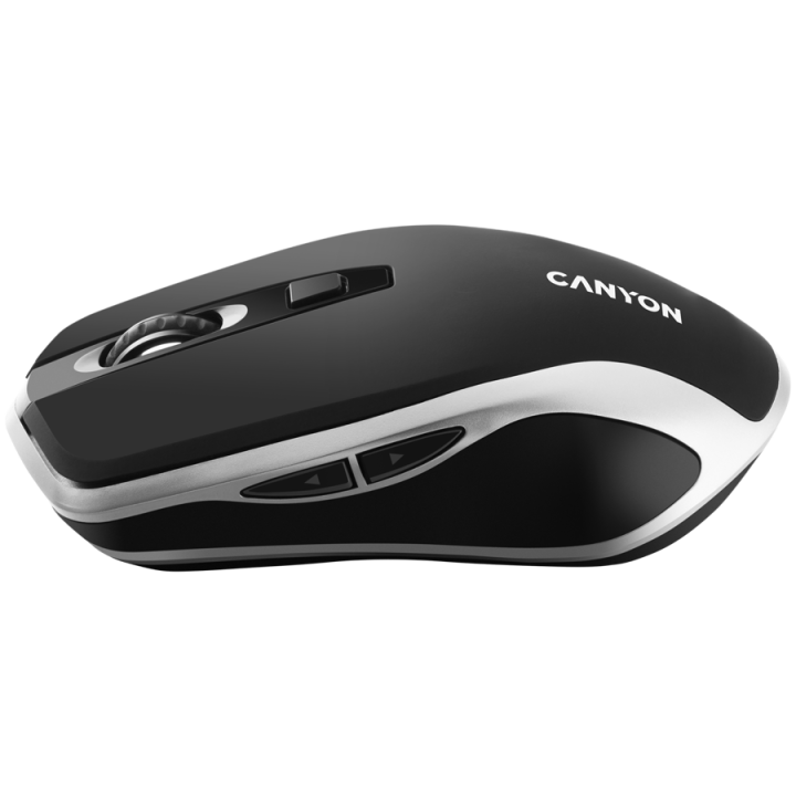 CANYON MW-19, 2.4GHz Wireless Rechargeable Mouse with Pixart sensor, 6keys, Silent switch for right/left keys,Add NTCDPI: 800/12