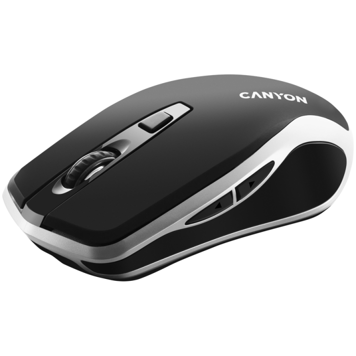 CANYON MW-19, 2.4GHz Wireless Rechargeable Mouse with Pixart sensor, 6keys, Silent switch for right/left keys,Add NTCDPI: 800/12