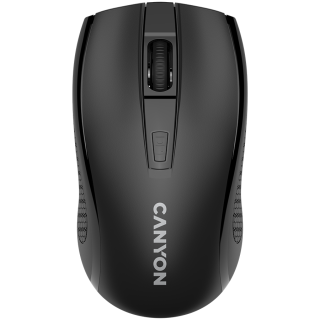 CANYON MW-7, 2.4Ghz wireless mouse, 6 buttons, DPI 800/1200/1600, with 1 AA battery ,size 110*60*37mm,58g,black